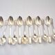 SFAM 12 EMPIRE dessert teaspoons in silver metal model "Sans embarrass" 14.5cm