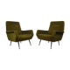 Vintage velvet armchairs 1950 by Gigi Radice Italy