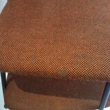 4 chairs vintage metal and fabric structure