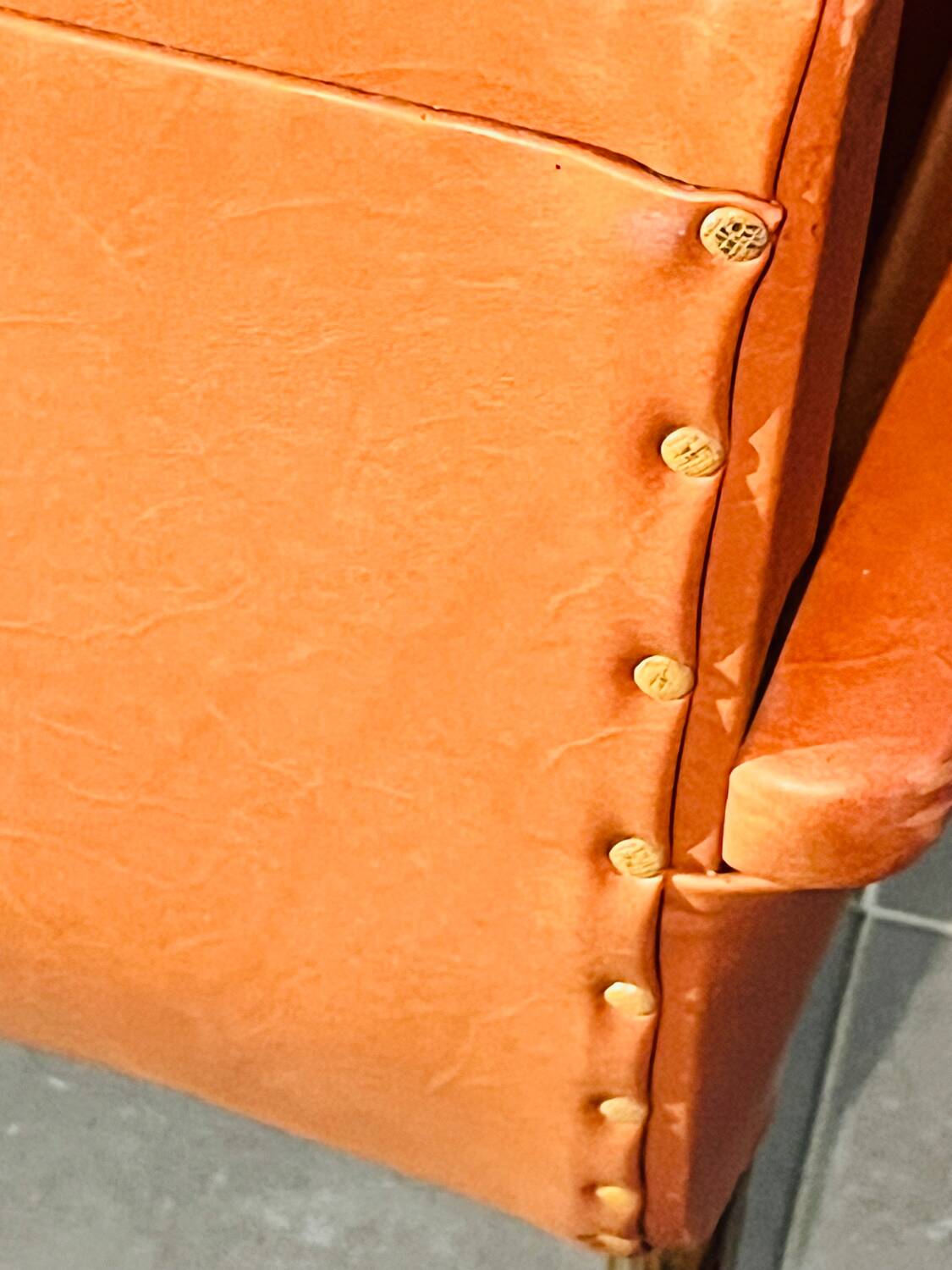 Caramel armchair from the 70s