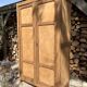 Parisian-style wardrobe, renovated wood