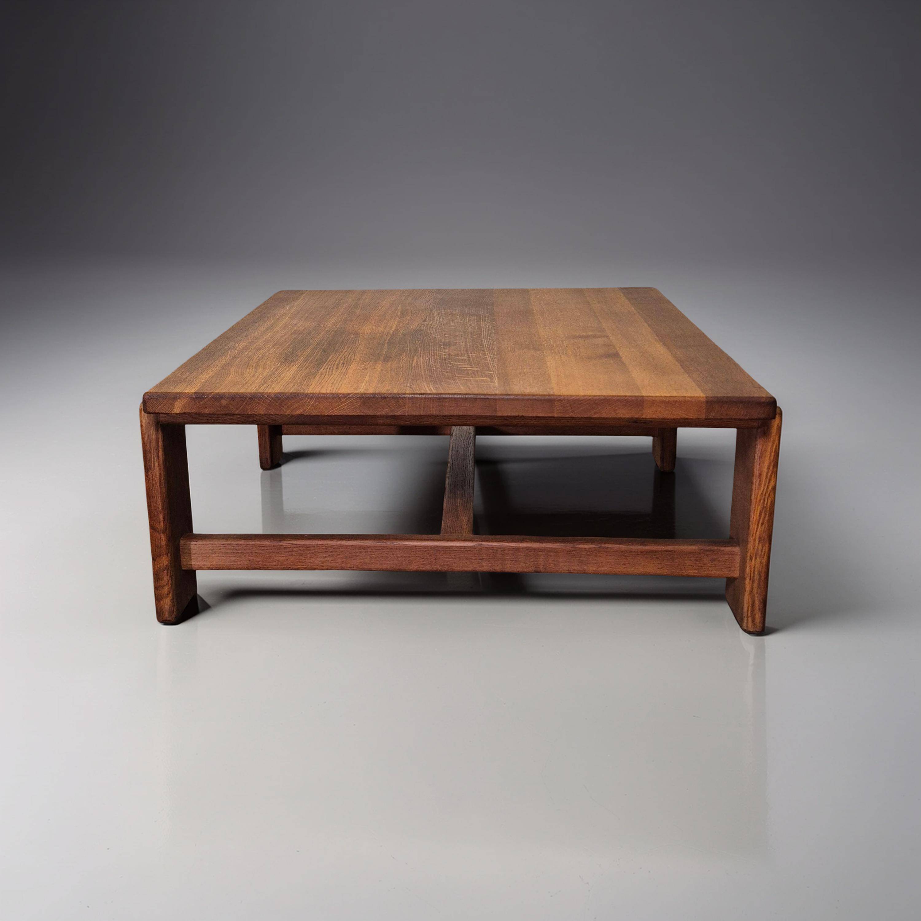 Oak coffee table by Esko Pajamies for Asko, Finland 1960s