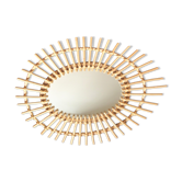 Miroir en rotin 43x56cm