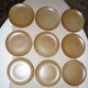 Pair of stoneware dessert plates cnp village france