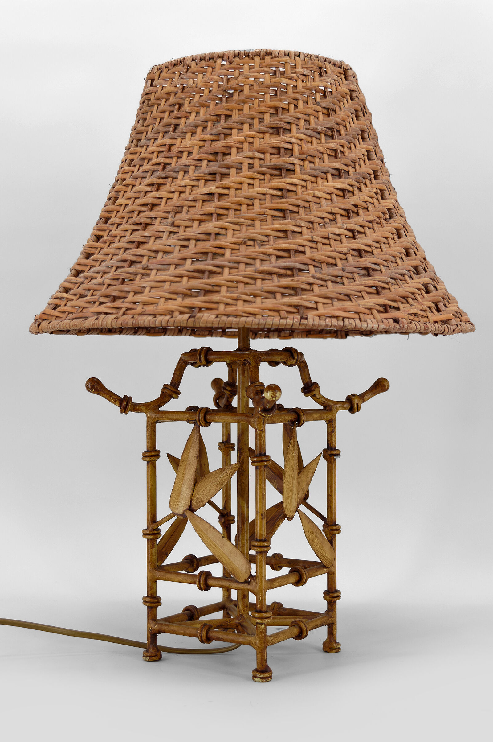 Japanese lamp imitation bamboo, circa 1970