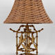 Japanese lamp imitation bamboo, circa 1970