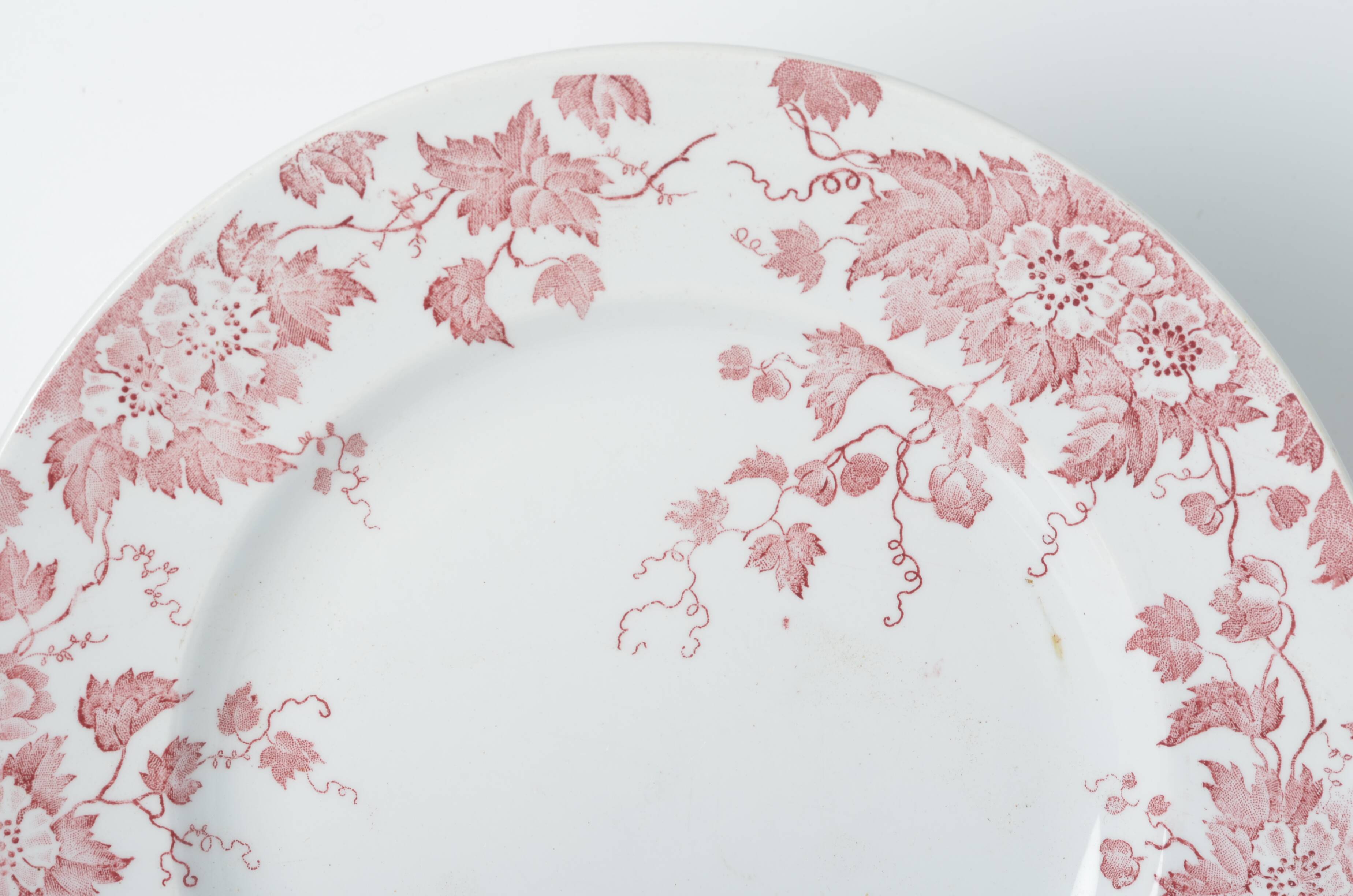 Assiettes plates terre de fer St Amand & hamage