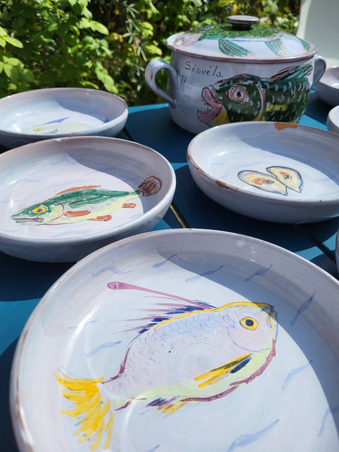 Series of 13 pieces signed Séguéla 1977