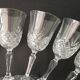 12 large cut crystal wine glasses