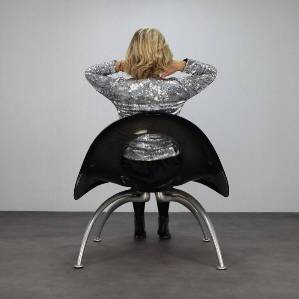 Fauteuil « Éléphant » en fibre de carbone très rare, Herbert Schultes, Lensvelt