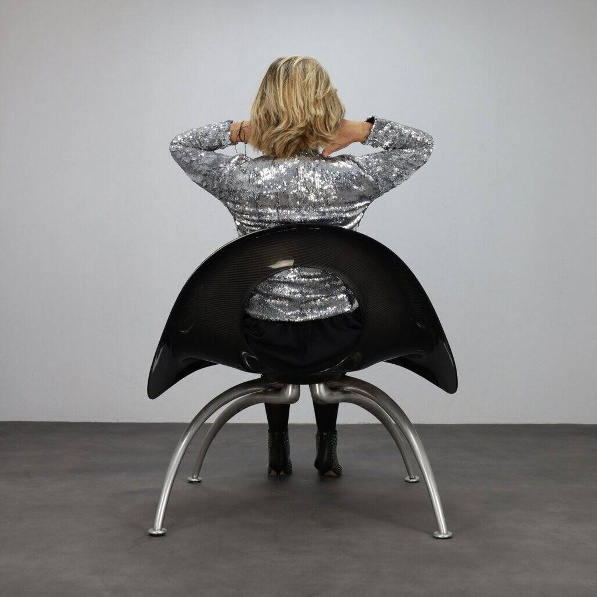 Very Rare Carbon Fibre “Elephant” Lounge Chair Herbert Schultes, Lensvelt