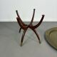 Spider Base Coffee Table with Brass Tray Top