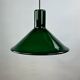 Green Danish glass pendant by Michael Bang for Holmegaard 1972