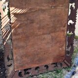 Huge antique Indonesian teak mirror