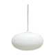 Vintage pendant lamp in white frosted glass
