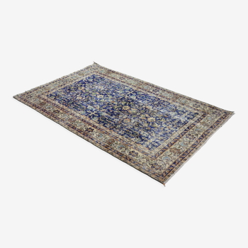 Anatolian handmade vintage rug 246 cm x 154 cm