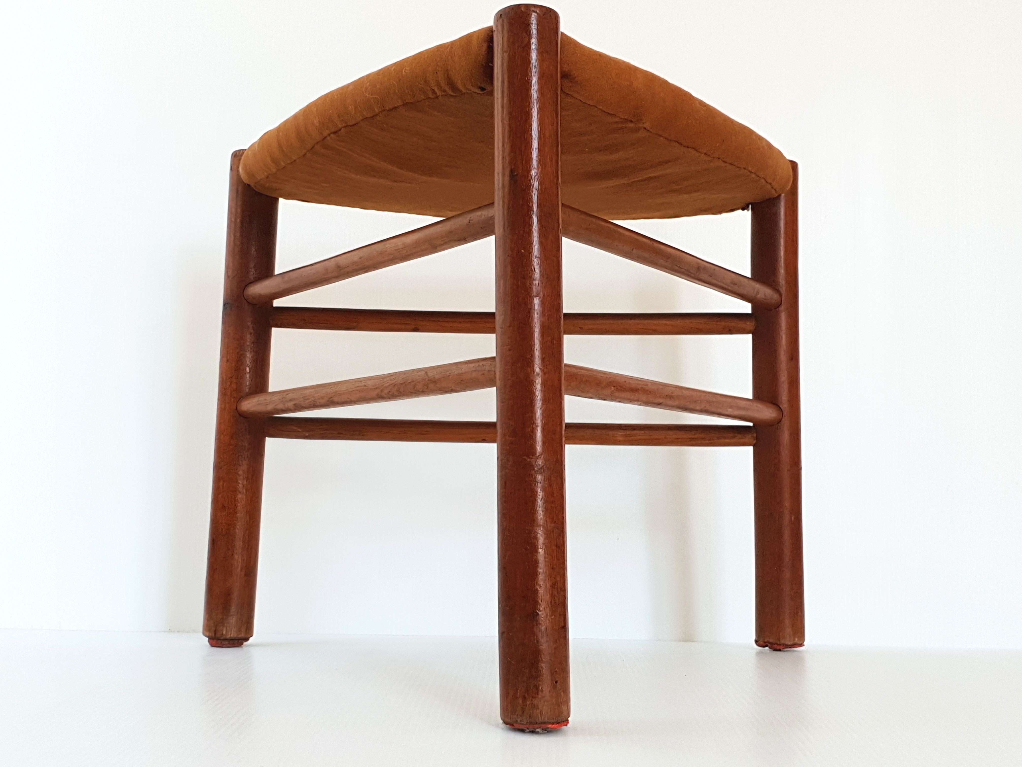 Scandinavian teak stool 1960