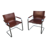 Pair of bahaus style armchairs
