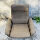 Vintage De Sede leather swivel chair, tulip base.