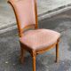 Louis XVI solid wood upholstered office chair