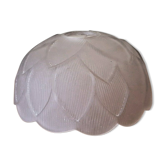 french vintage artichoke style glass replacement shade with scalloped edge