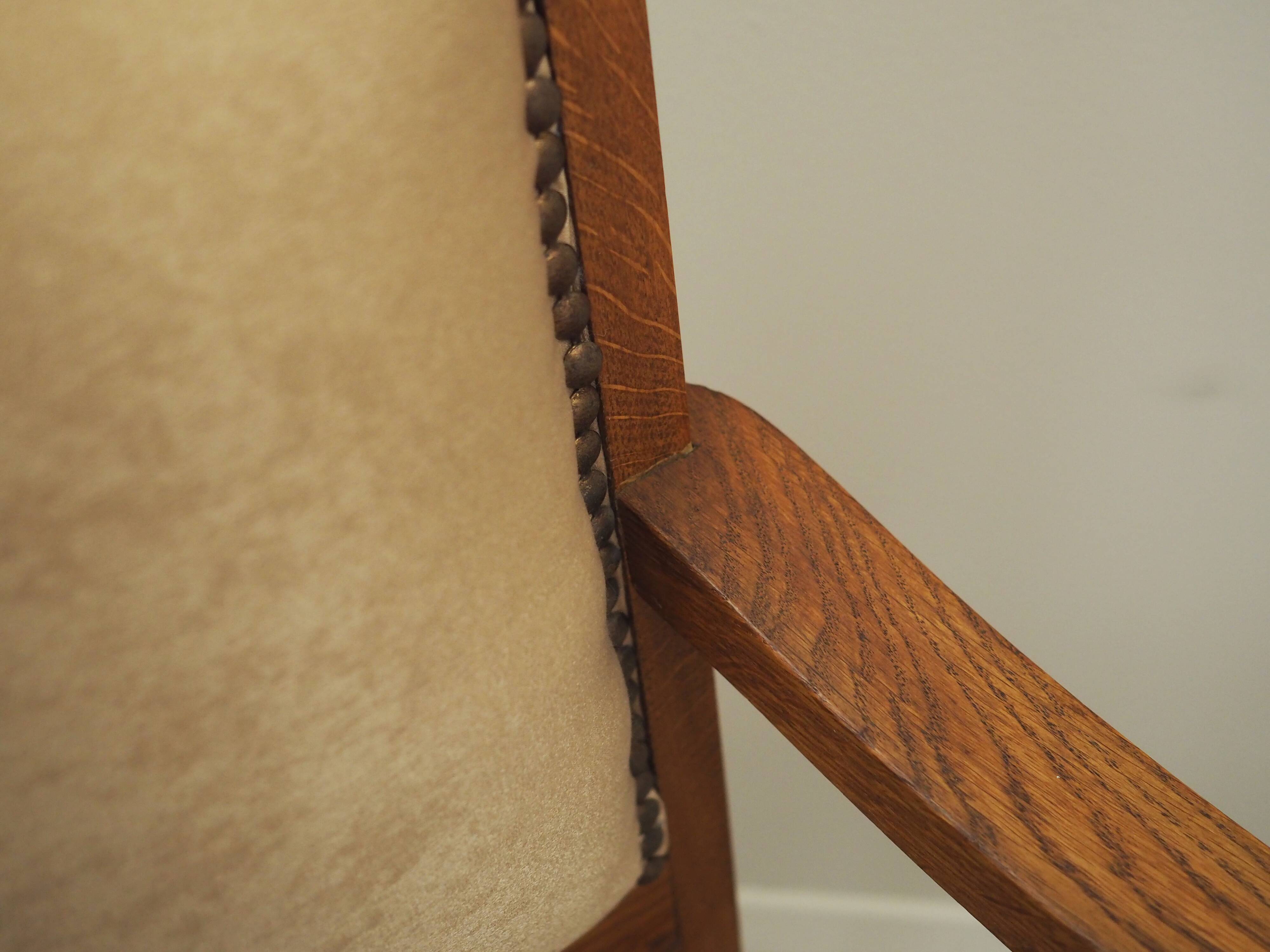 Fauteuil en chêne, Art Déco, années 1950, production : Danemark