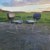 Pair of Unimob Lingua 97 armchairs