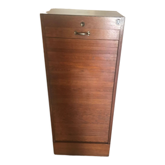 Vintage wooden curtain binder cabinet 1950-1960
