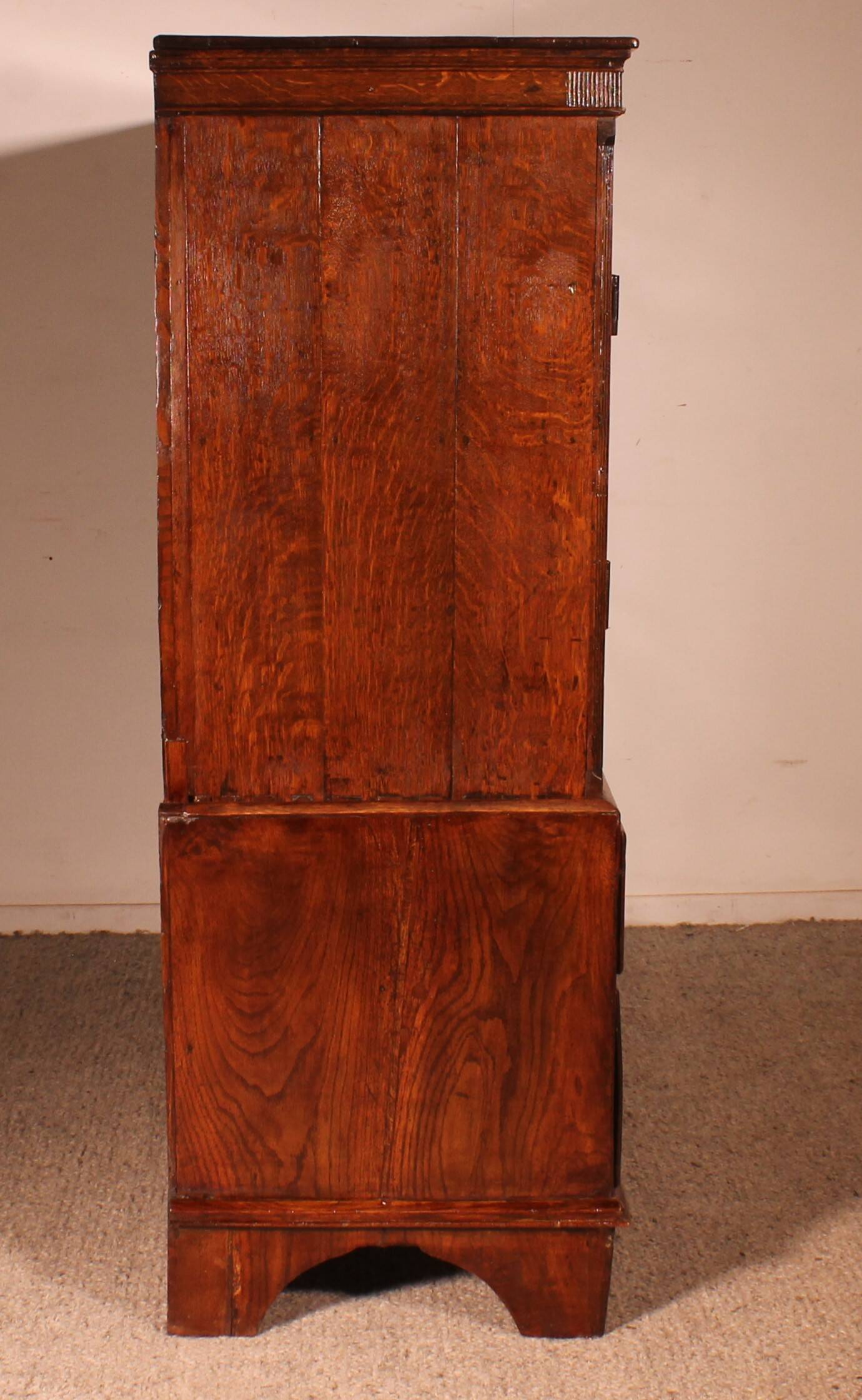 2-Body Oak Cupboard - 18th Century