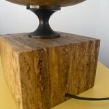 Travertine lamp