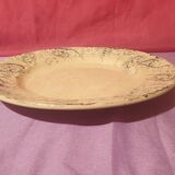 Pair of large round dishes Boulenger Choisy le Roi Derby Terre de fer