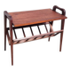 Vintage 1960s wooden magazine rack