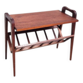 Vintage 1960s wooden magazine rack