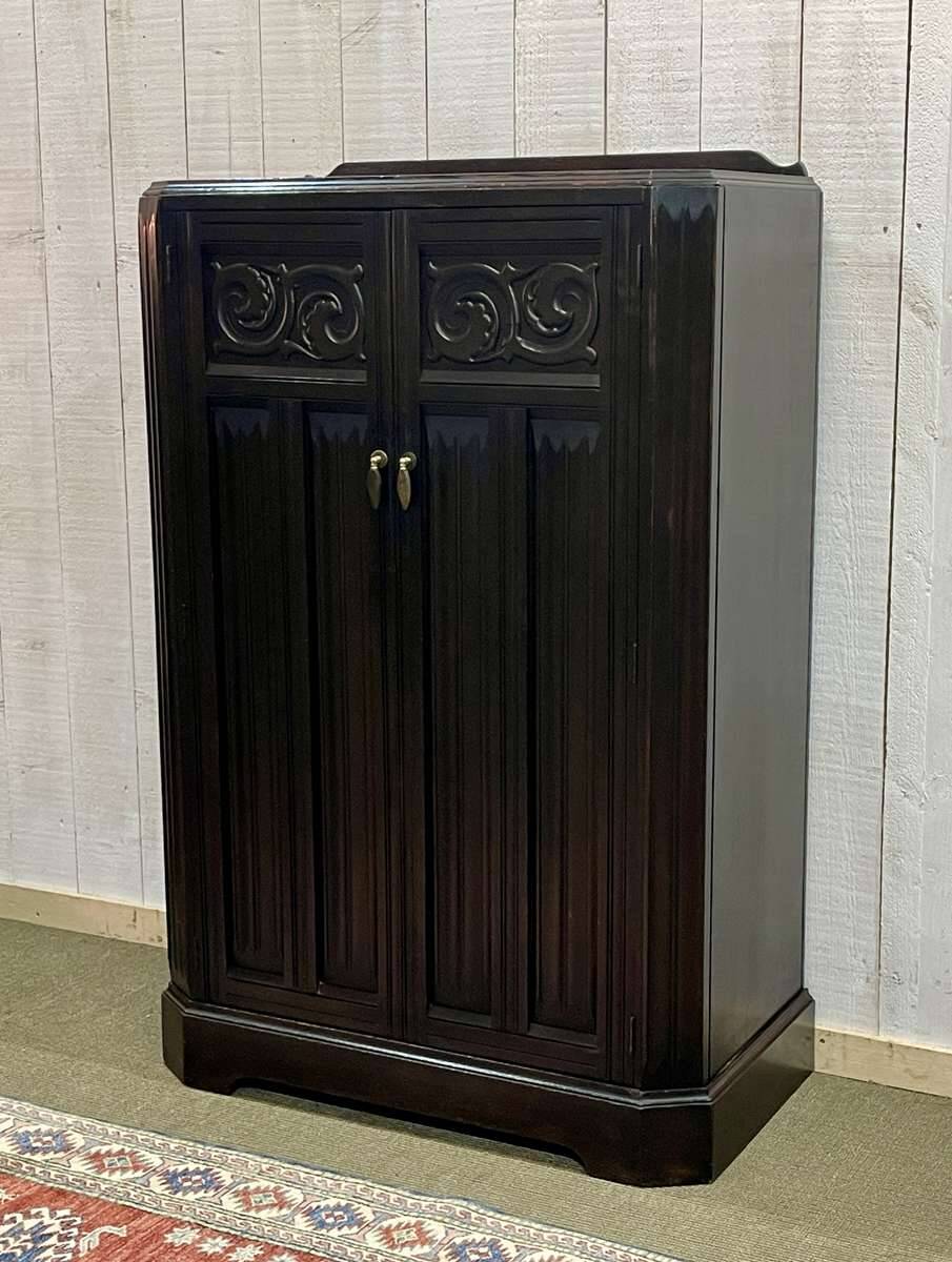 1930s English oak student wardrobe