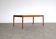 Table basse en teck sur roulettes, Suède années 60