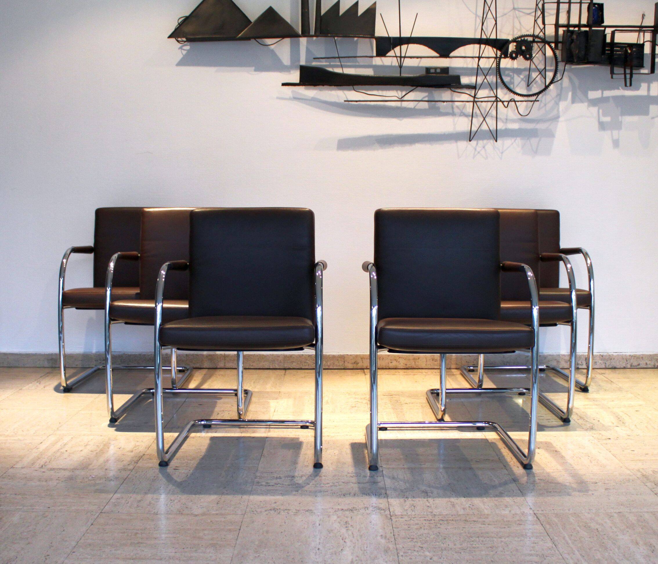 Set of 6 Visasoft chairs by Antonio Citterio and Glen Oliver for Vitra.