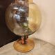 Balloon vase Empolie in blown amber glass Italy 1970