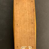 Wooden pencil holder with brass inserts, NINETEENTH