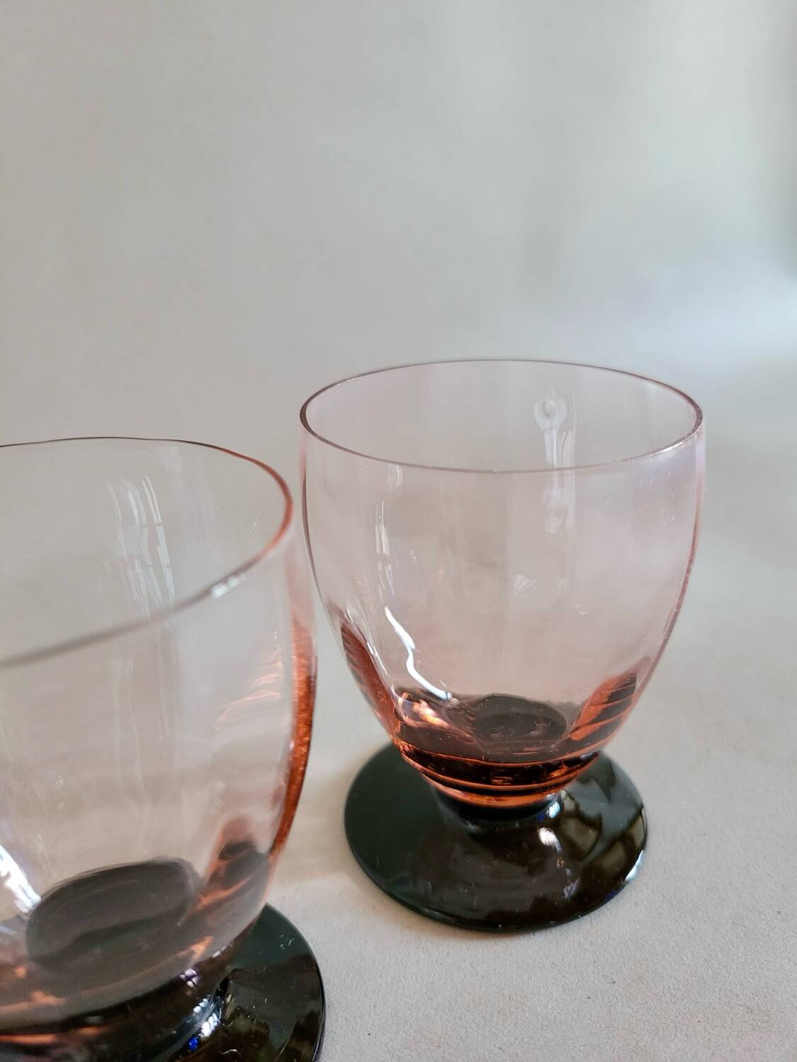 2 verres vintage