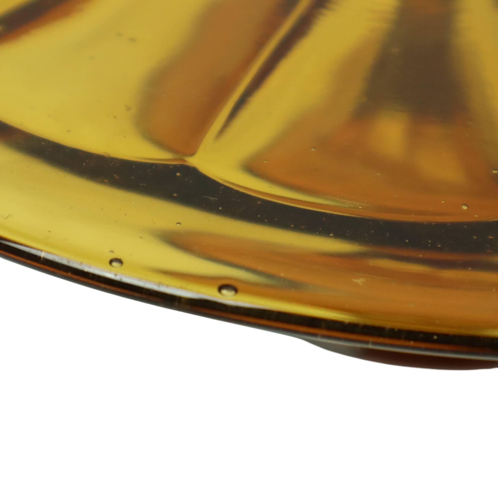 Amber Art Deco Cake Stand Pastry Dish Scailmont