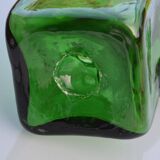 Pichet artisanal en verre vert d'Espagne