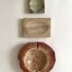 Travertine soap dish / pocket emptier, Italy 1970
