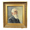 Oil on canvas of a portrait "Mr. Veillon"
