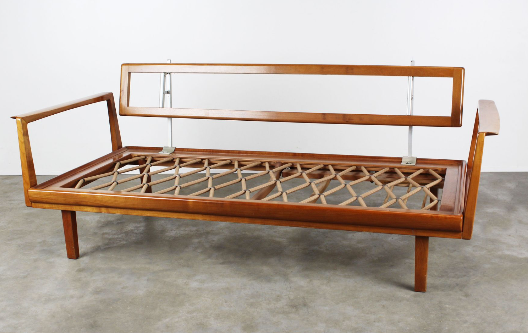 Antimott chairs - beige couch - brown by Wilhelm Knoll 1950s