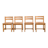 Scandinavian pine chairs, set of 4