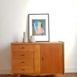 Vintage Scandinavian wooden row