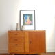 Vintage Scandinavian wooden row