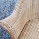 Pair of armchairs and bench in rattan and bamboo from the 60s/70s