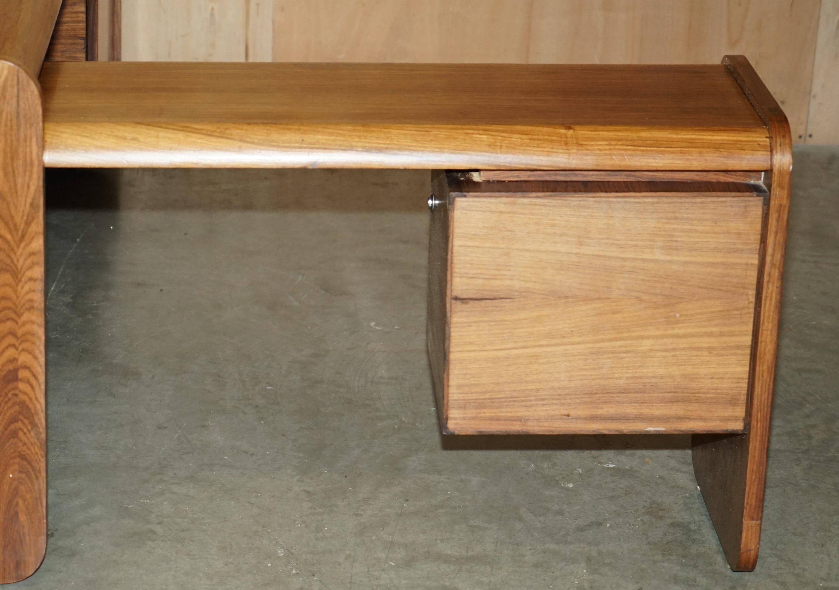 Left corner desk, Brazilian wood, mid-century Danish.