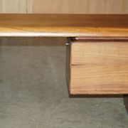 Bureau d'angle gauche bois brésilien danois milieu du siècle